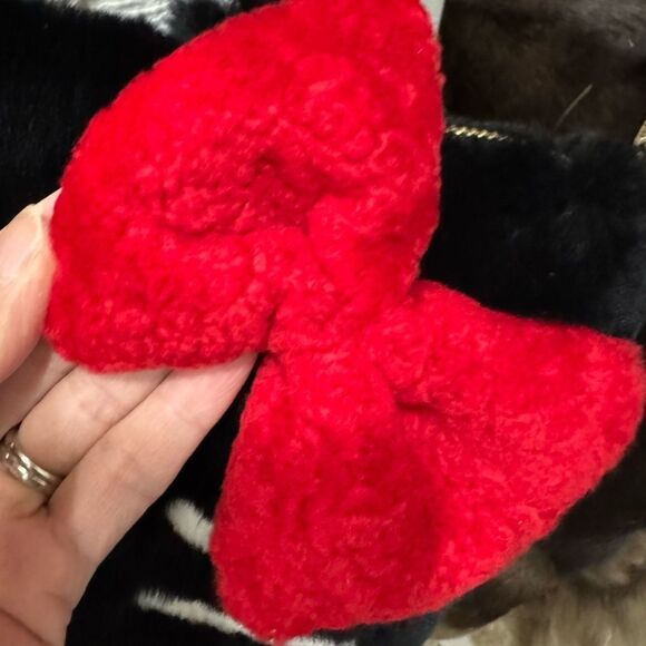 Colorblock Handmade Real Shearling Kitty Cat Large Tote/Shoulder Bag/Crossbody - Picture 13 of 16